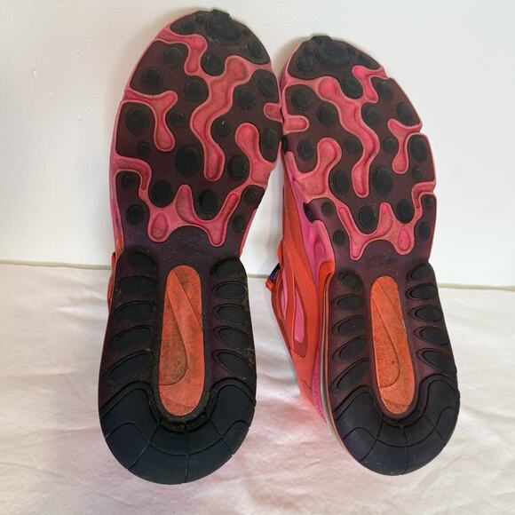 Nike Air Max 270 React Mystic Red Pink Women's Size 8.5 Athletic Sneakers - Picture 12 of 14